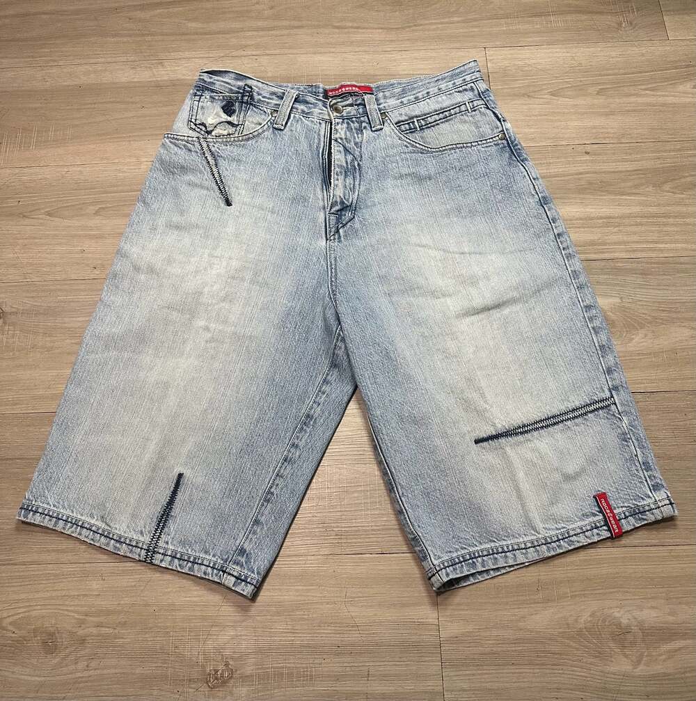 Rocawear Vintage Y2K Baggy Denim Jean Shorts Size 32W